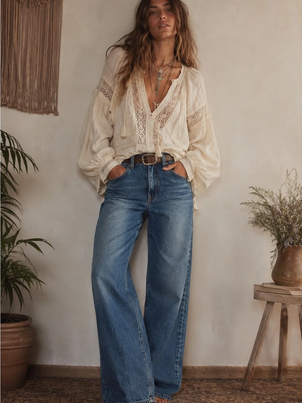 LILOU | High Rise Straight Jean - Picture 1 of 4